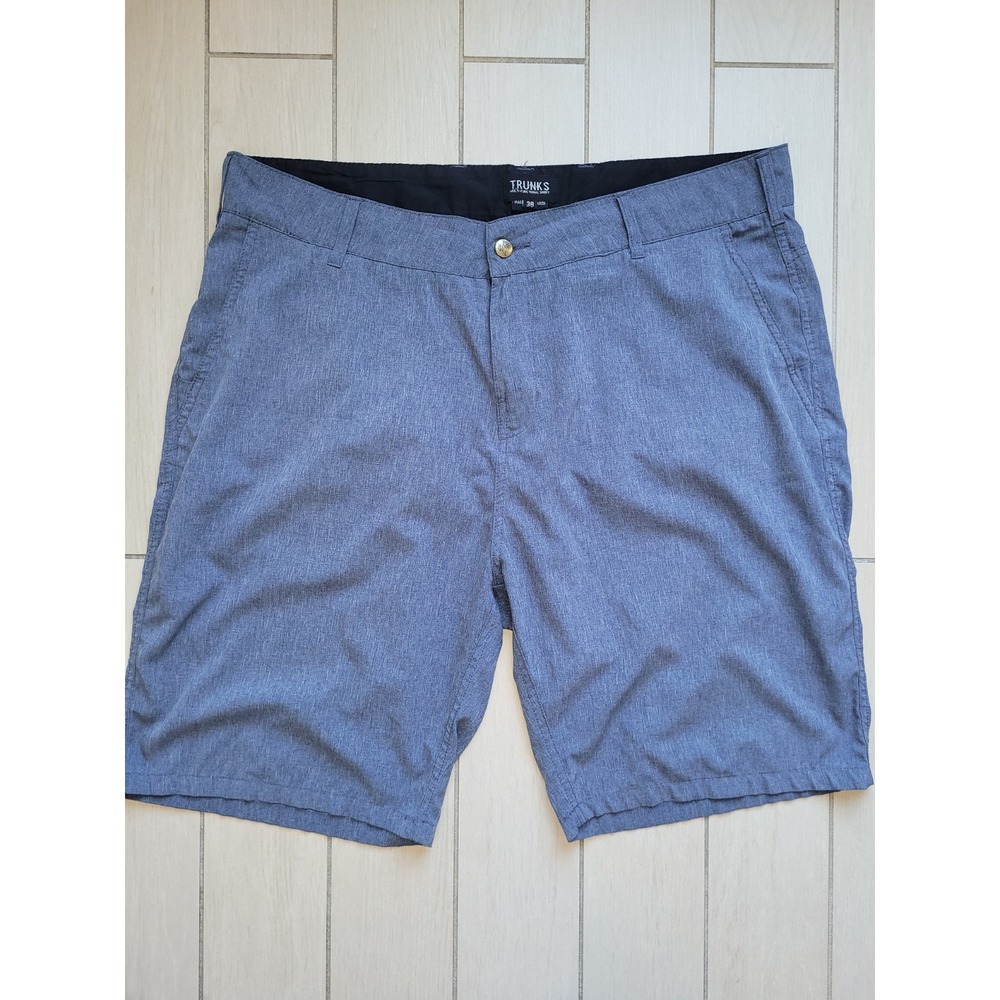 TRUNKS Muli-functional Men's Short Size 38, Blue, Button And Zip